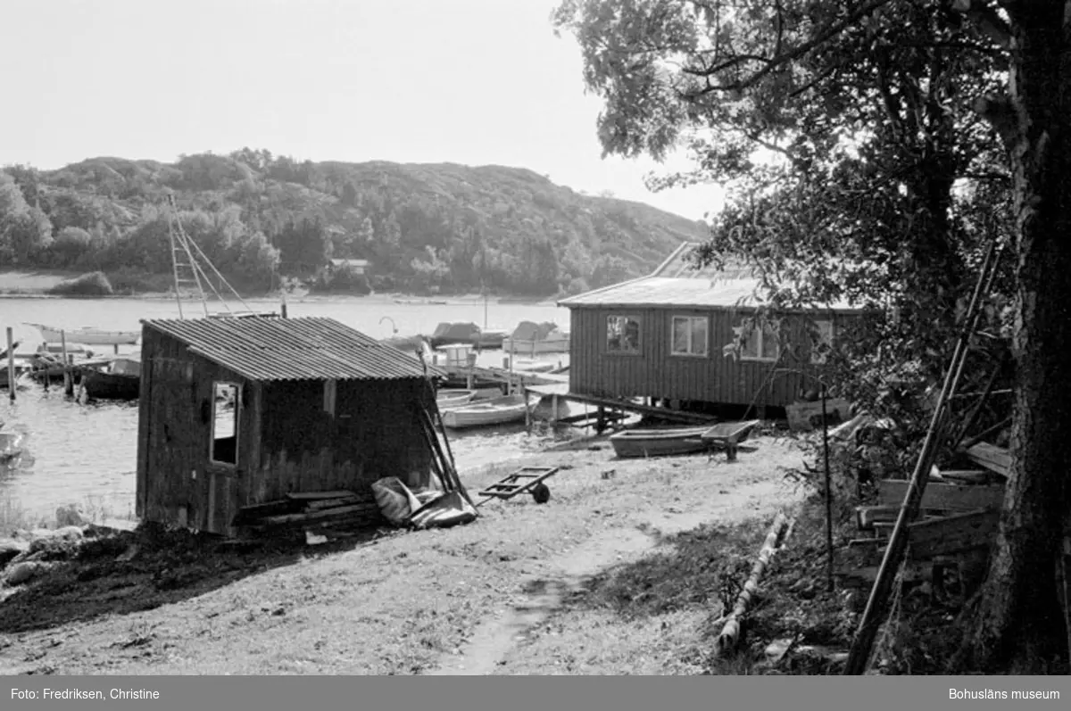 Motivbeskrivning: "Boxviks Båtvarv, Dan Carlsson, Boxvik, Orust."
Datum: 19800918