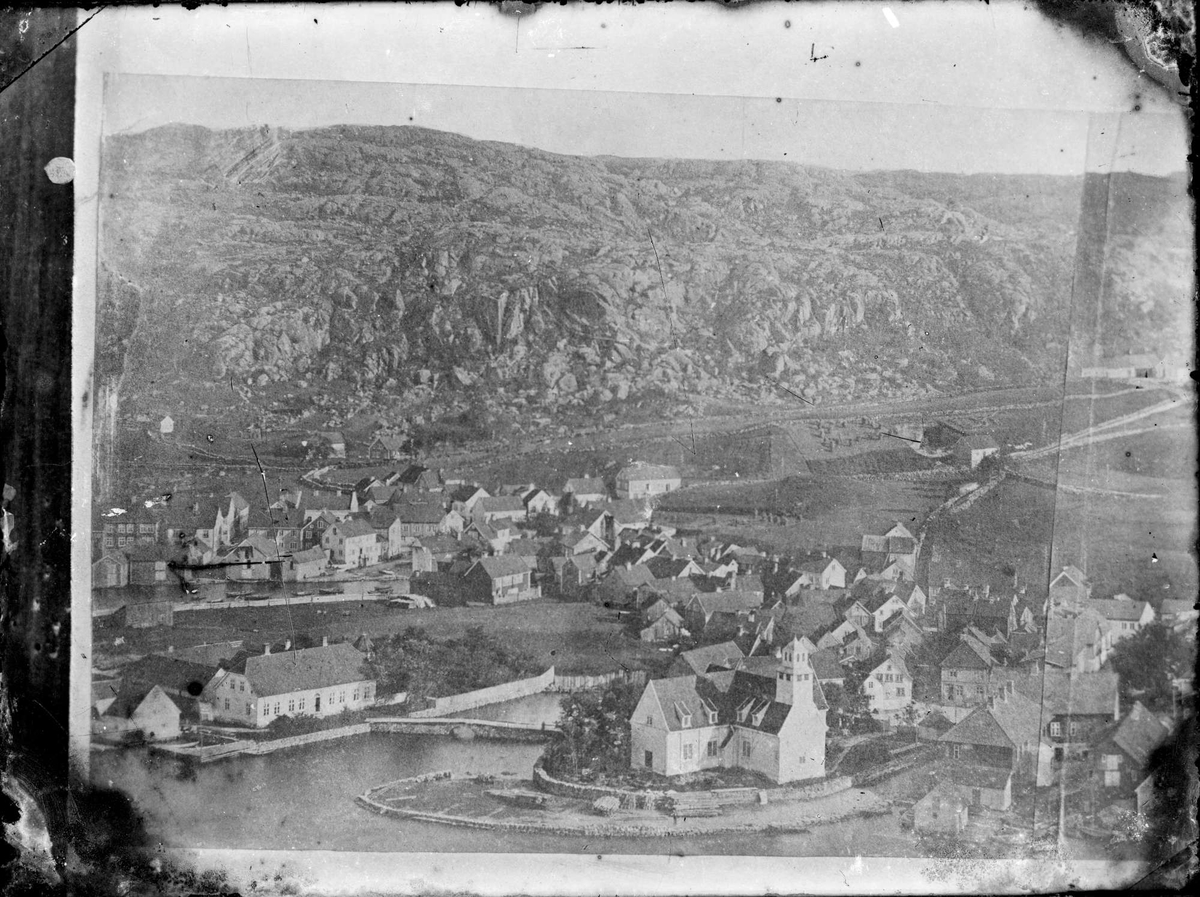 Egersund Kirke, Vågen, Kirkevika, Lervika, Årstadfjellet, Næsgård