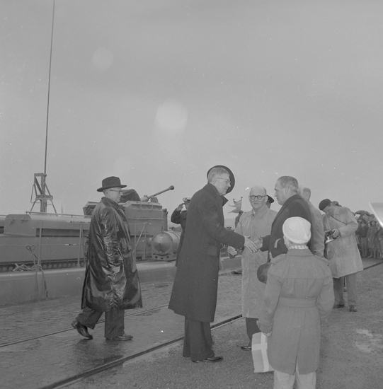 Text till bilden: "Lysekil. Kungabesök. 1955.05.14"