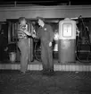 Anställda på BP Bensinstation i Huskvarna den 27 september 1956.