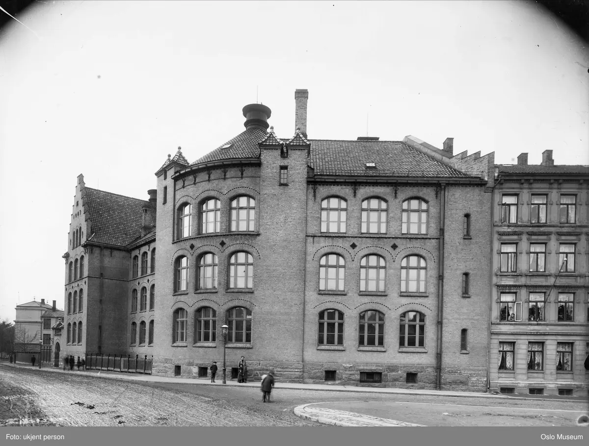 Gamlebyen skole, gate, skolebarn