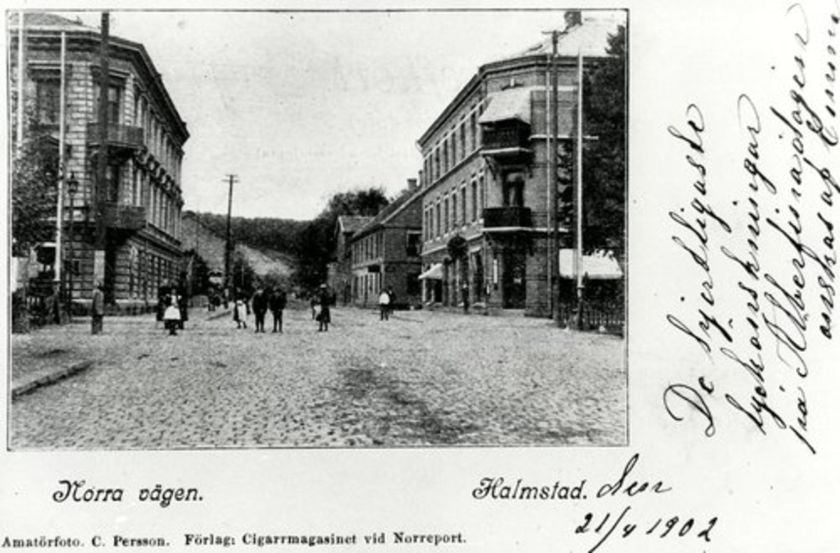 Halmstad, Norra vägen. Kv Linden, kv Almen.