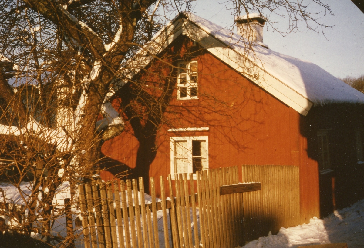 Kungsbacka sn, Norra Torggatan 13. Kv Aranäs. Röda stugan. Bostadshus. Tomt nr 12. Foto 1960-talets början.