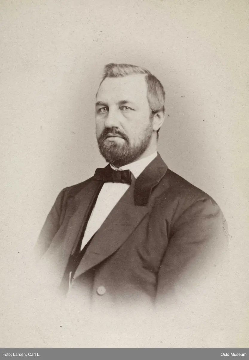 portrett, mann, vinhandler, vignettert brystbilde