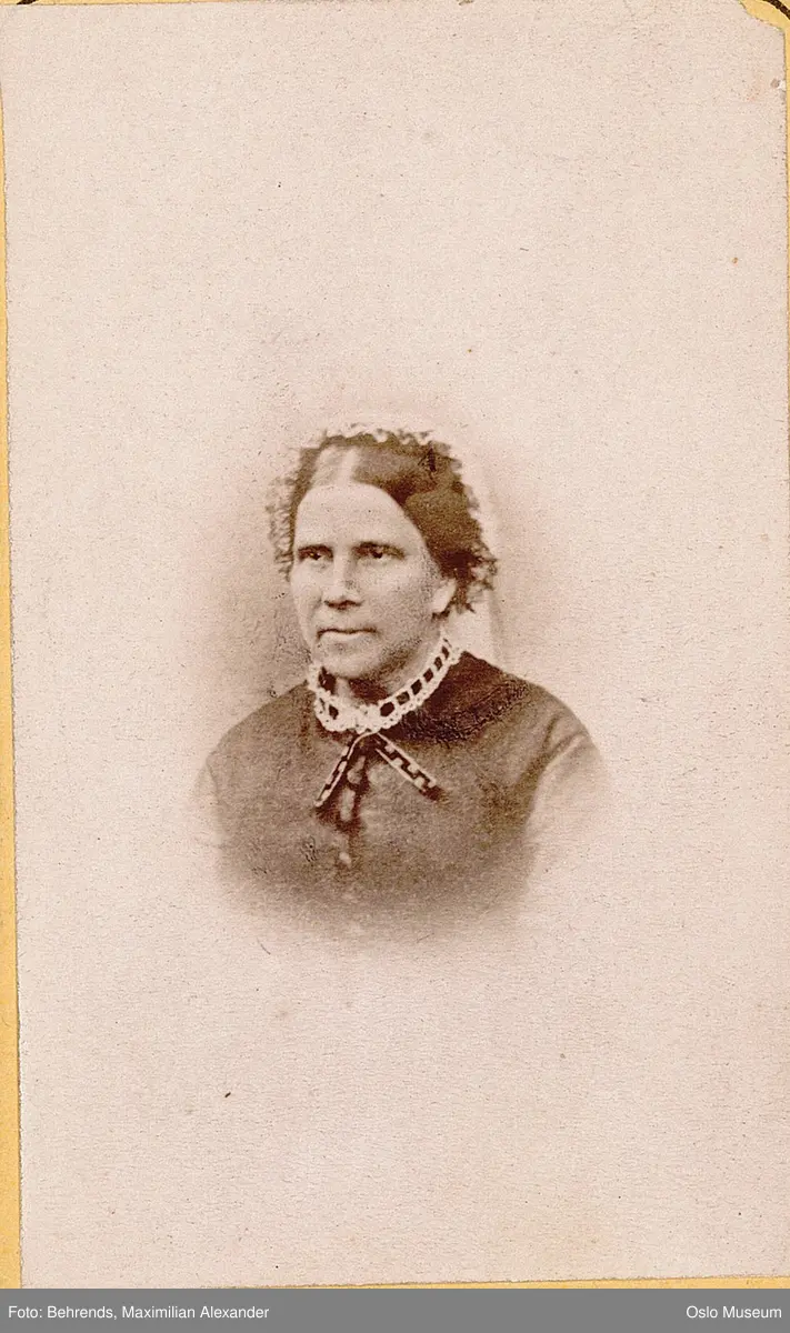 portrett, kvinne, vignettert brystbilde