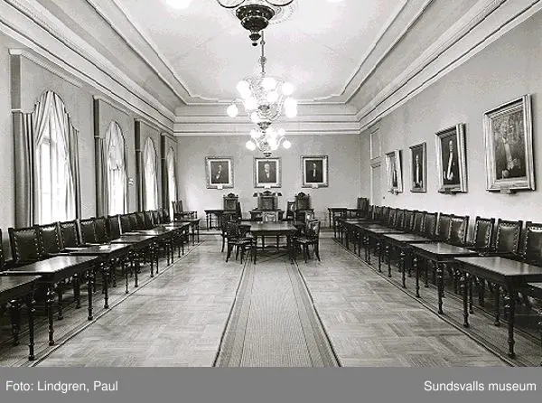 Stadshuset, interiörer.