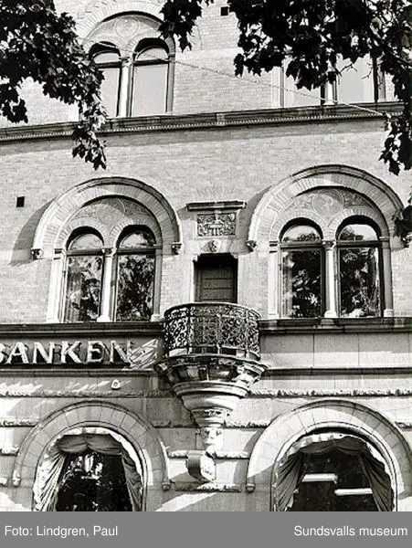 Rådhusgatan 21, Länssparbanken, f d Sundsvalls sparbank.