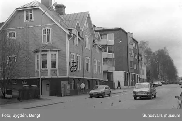 KMV inventering.  Östra långgatan och kvarteren därikring