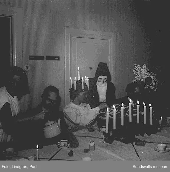 Lucia hos Hallström&Nisses, Verkstadsskolan.