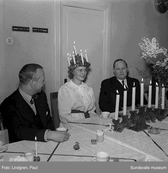 Lucia hos Hallström&Nisses, Verkstadsskolan.