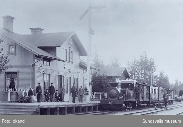 Matfors järnvägsstation.