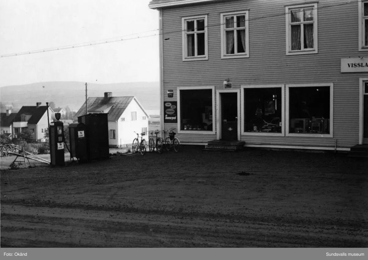 BP-stationen Fränsta, Ånge. Köpman. P.A. Löfstedt