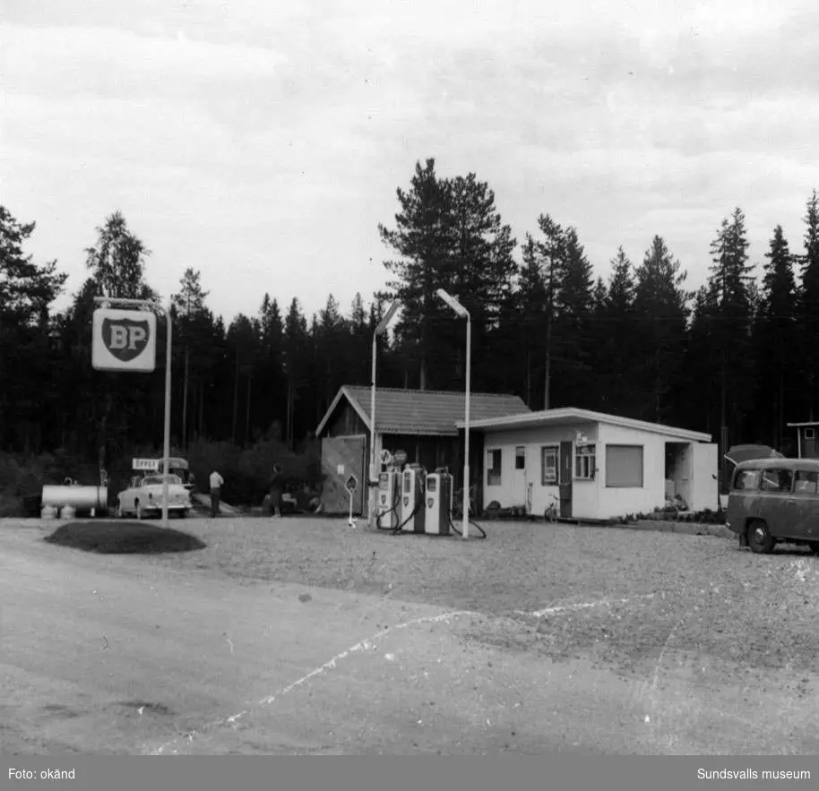 BP-stationen Kölsillre, Ånge. Köpman: Gustaf Engholm.