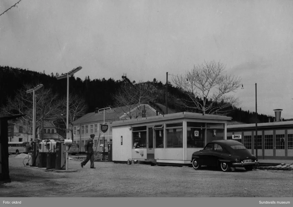 BP-stationen Örnsköldsvik, Strandgatan. Köpman: Holger Bylund. 