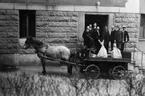 Postkontorets i Karlskrona, transportvagn år 1925.