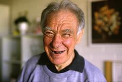 En man som bor på Stretereds skolhem, 1980-tal.