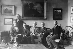 Från vänster: W. Lundell, S. Almgren, H. Andersson, W. Fredman,
C.J. Lundin, G.A. Bjurström.