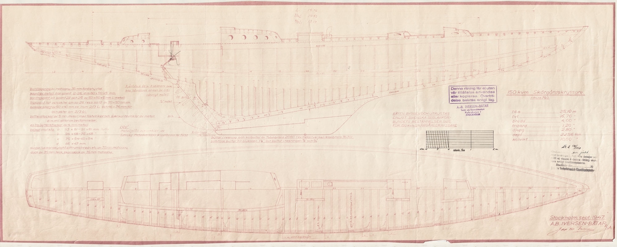 byggnadsritning i plan och profil