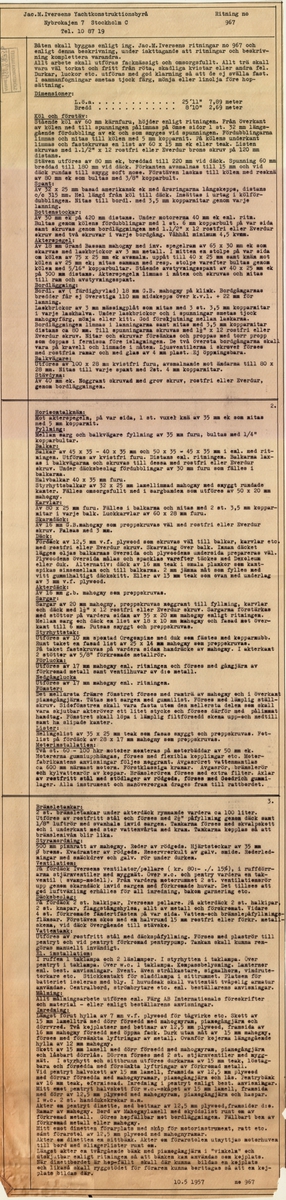 Byggnadsbeskrivning (2 blad)
