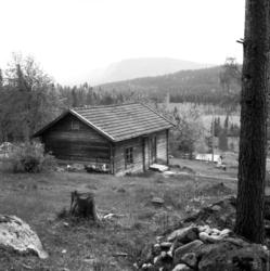 Reportagebilder från ett gammalt timmertorp i Hammarstrand. 