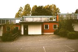 1950-tals skolbyggnad i Lindome.