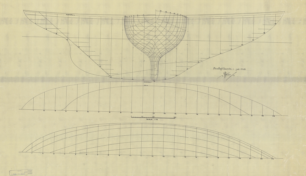 Linjer i plan och profil med spantruta