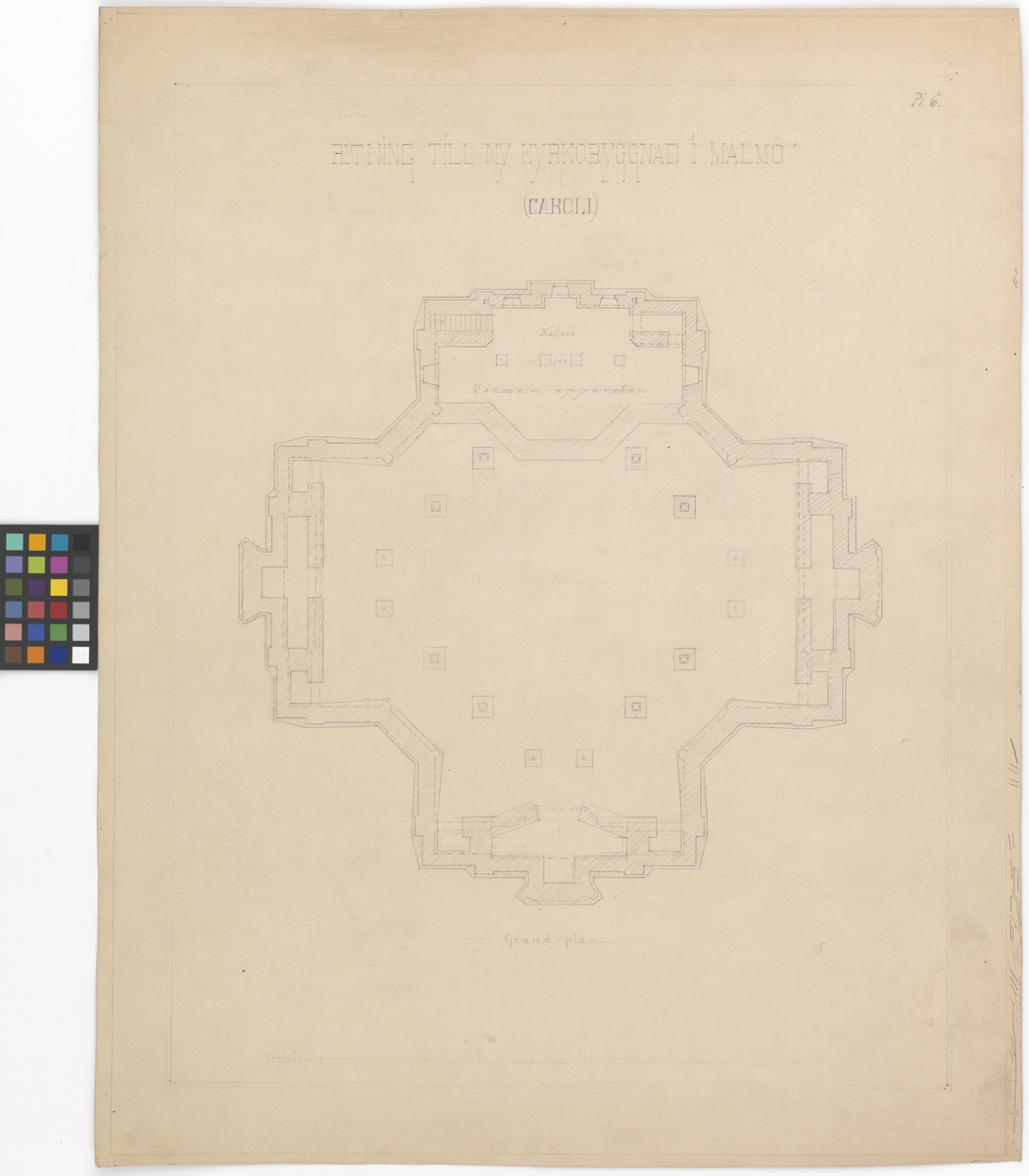 Caroli kyrka
Plan