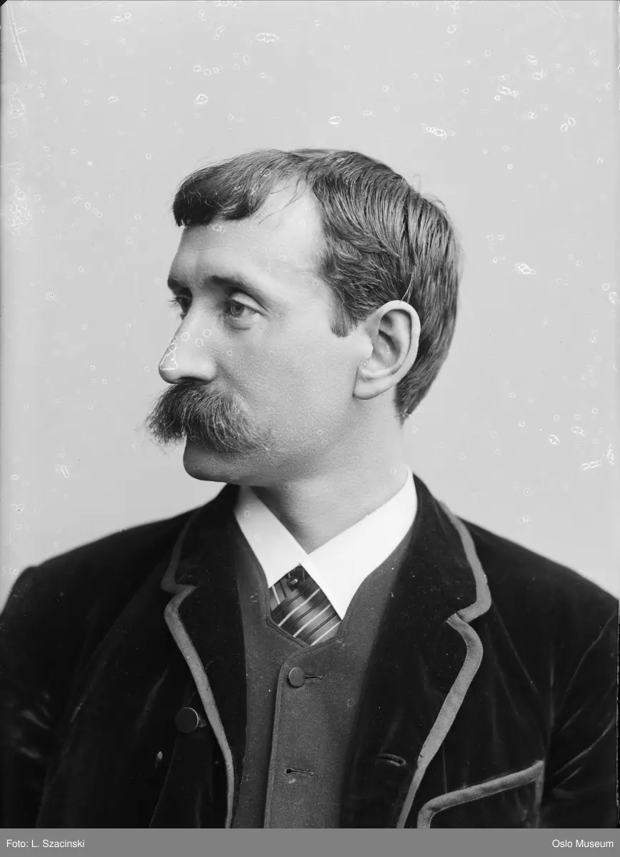 portrett, mann, kunstmaler, brystbilde, profil