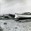 Skånesnipor på stranden...[].Skåne, Malmöhus län, Råå.