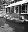 Uppland, Stockholms län, Frötuna skeppslag, Länna socken, Urö. Motorfiskebåt från Urö vid Bergshamra verkstad, byggd på Söderöra 1940.