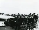 Pansarkryssaren FylgiaÂ´s sommarresa år 1912. Föredrag för besättningen om nästa hamn.