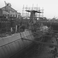 Ubåten Gripen i docka