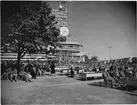 Stockholmsutställningen 1930
Festplatsen, masten med pressläktaren, huvudrest.