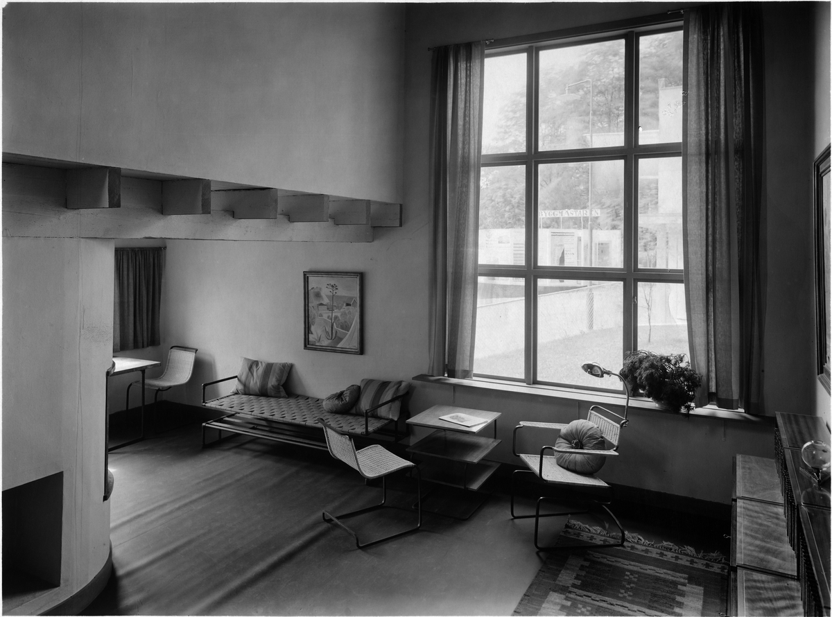 Stockholmsutställningen 1930
Egnahem 40: interiör, vardagsrum.