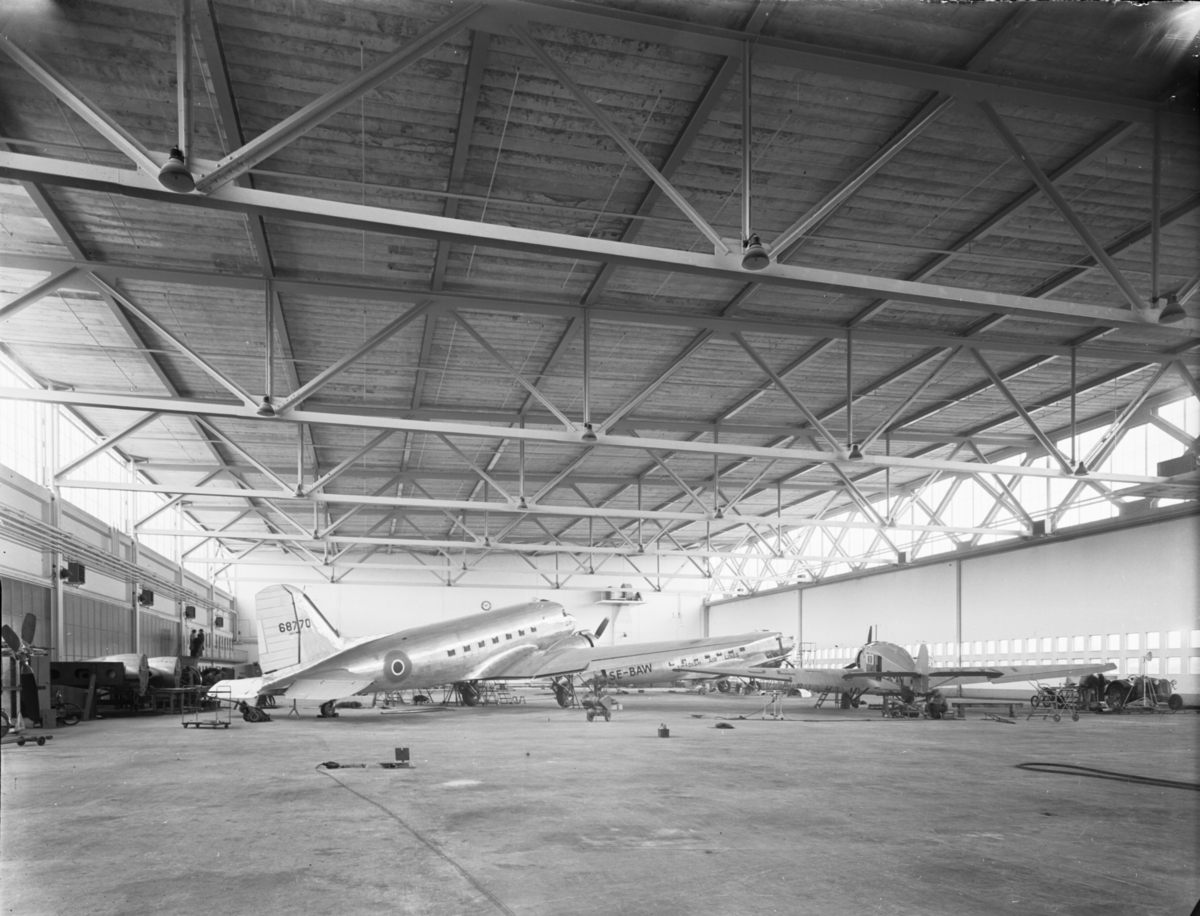 Bromma flygplats
Flyghangar
Interiör