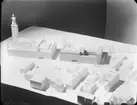 Modell av kommunalhus på Kungsholmen