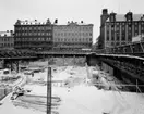 Hötorget
Exteriör, byggarbetsplats med PUB-husen i fonden.