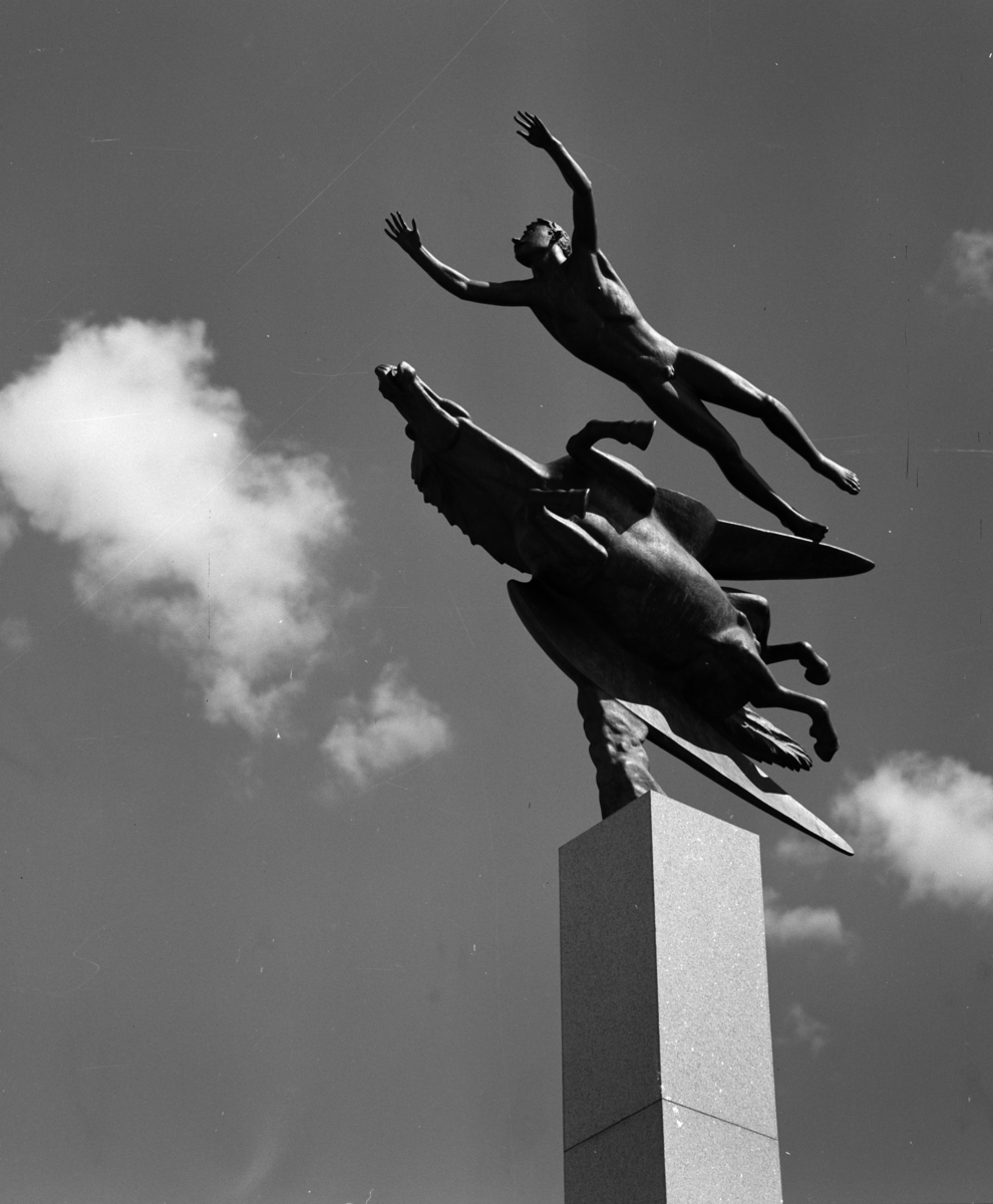 Millesgården
Miljöbild, skulpturparken, Människan och Pegasus, Nedre terrassen