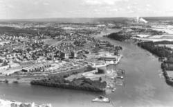 Greaker Cellulosefabrik, Greåker i Tune.