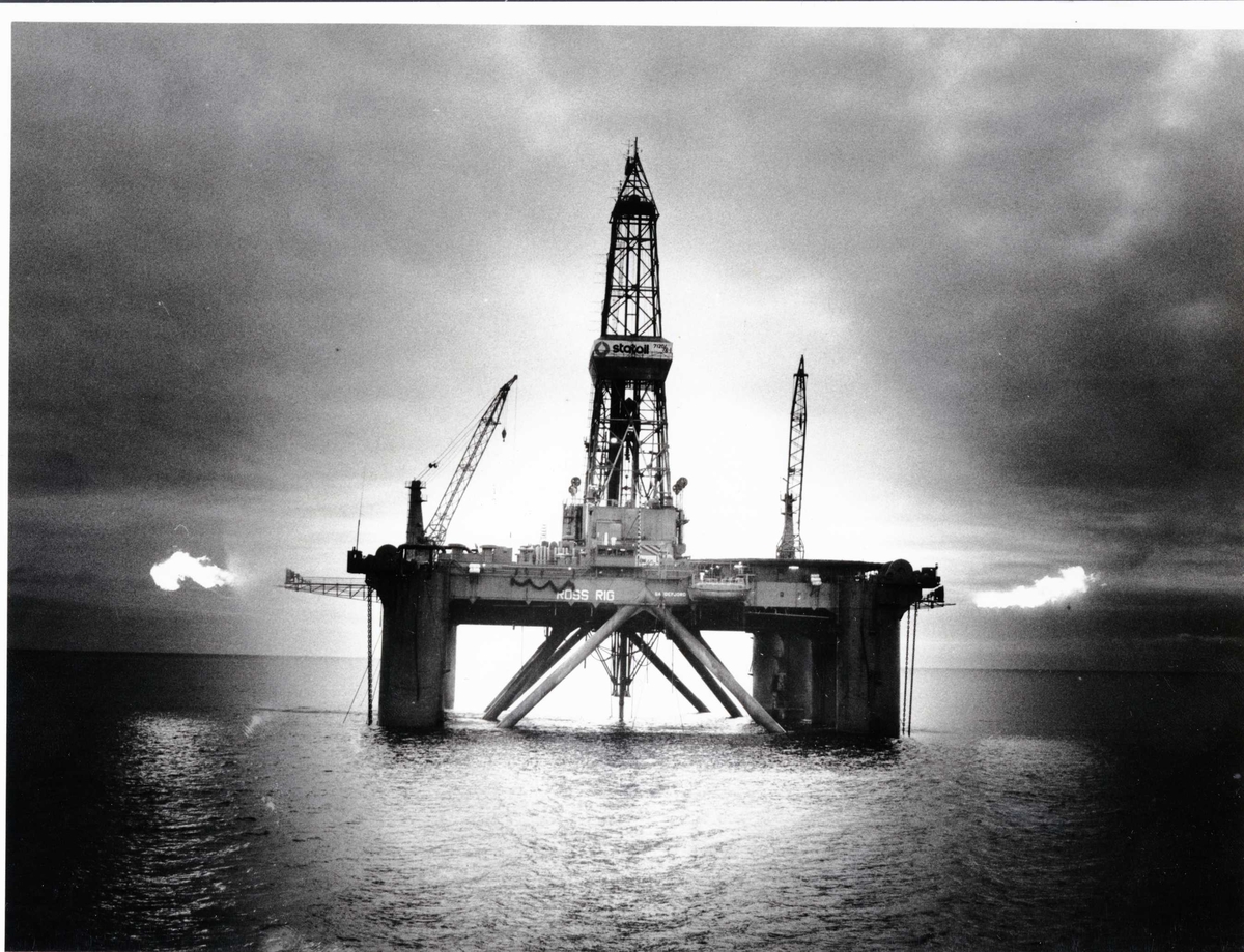 Ross Rig. Dette bildet er fra den Gamle Ross Rigg, som ble bygget på 70 ...