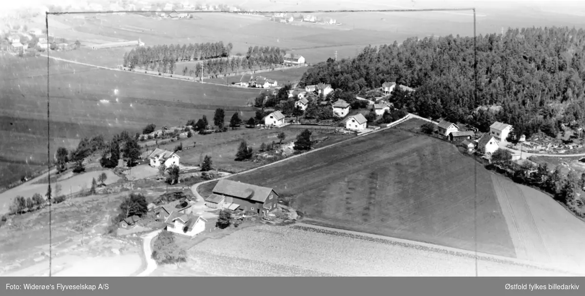 gårdsbruk, Kjølberg, boliger, flyfoto, 