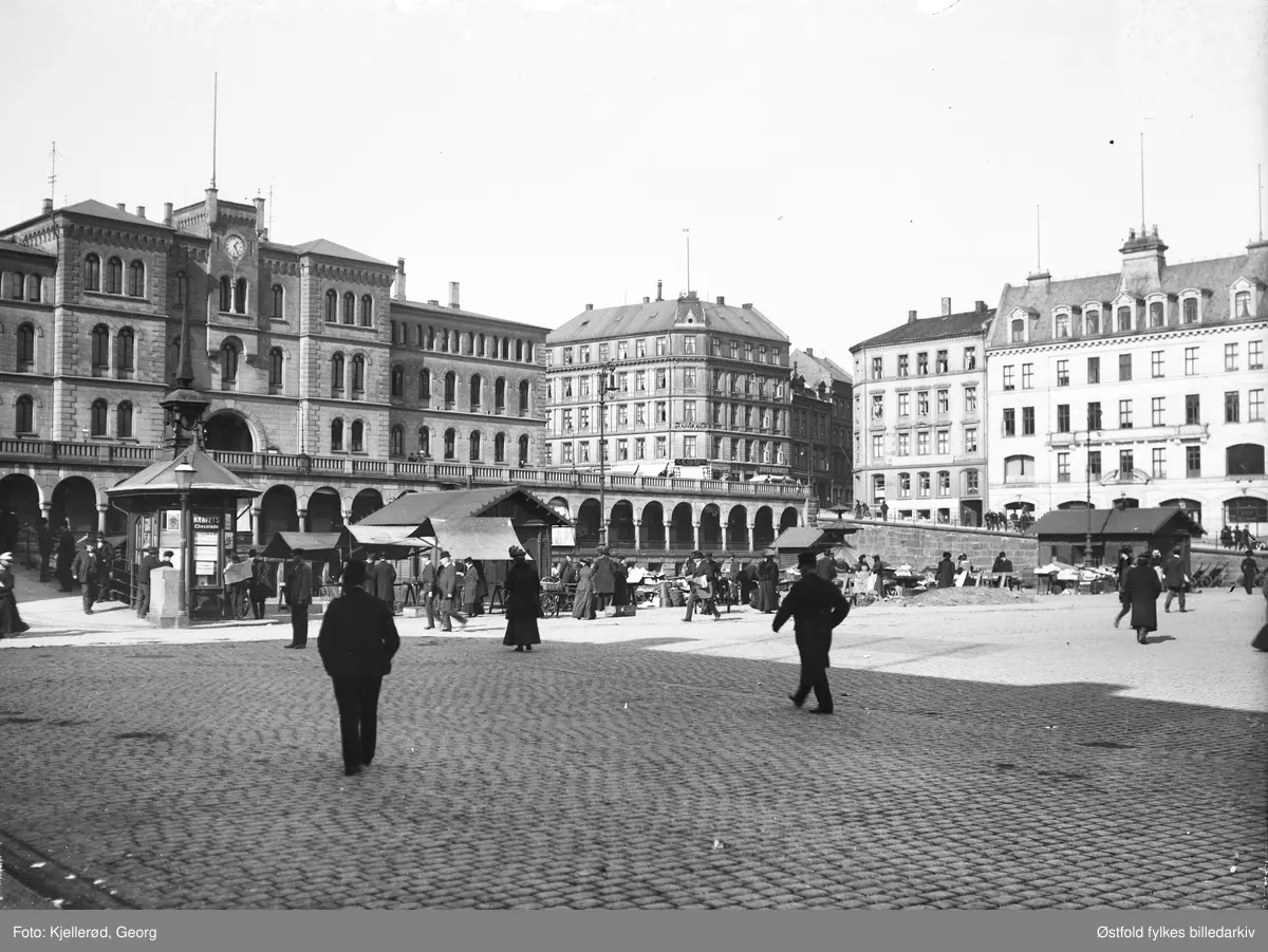 Nytorvet i Oslo. Fra 1952 fikk det navnet Youngstorvet.