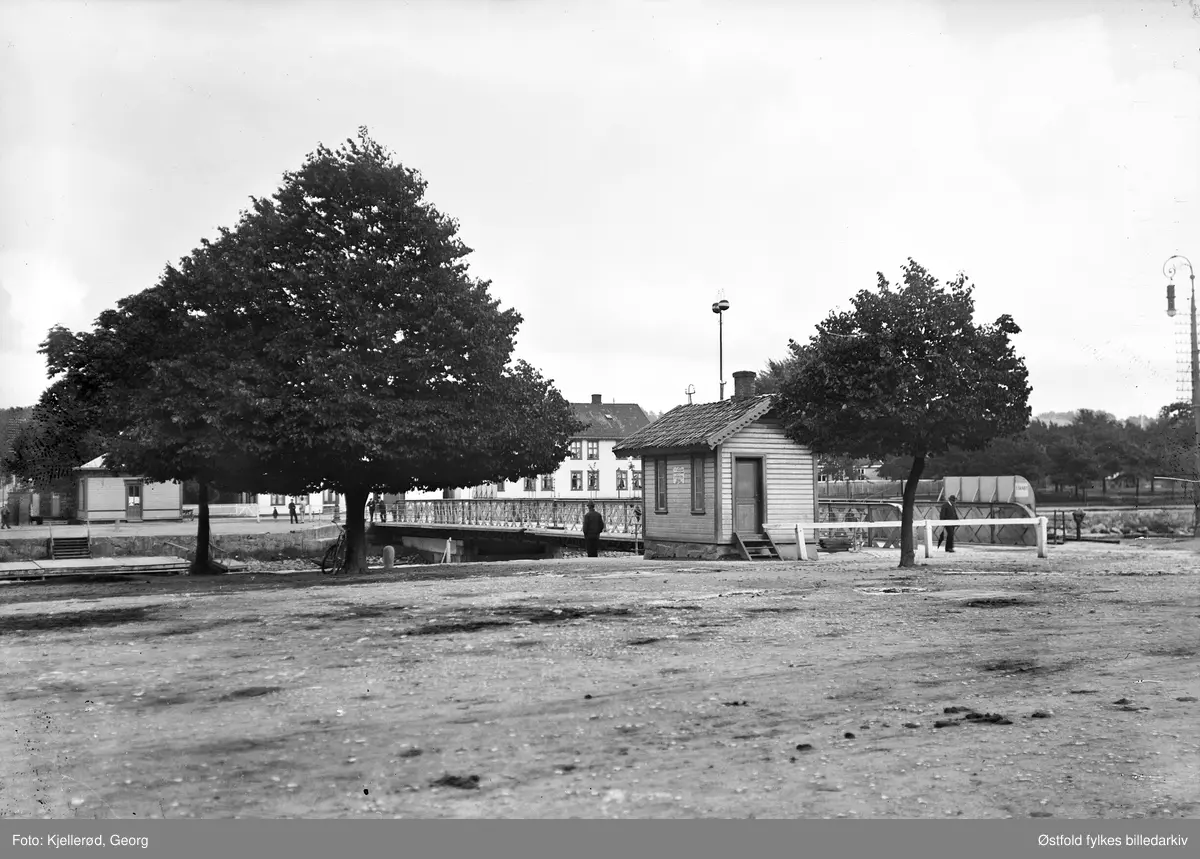 Moss 1910, brua over Kanalen.