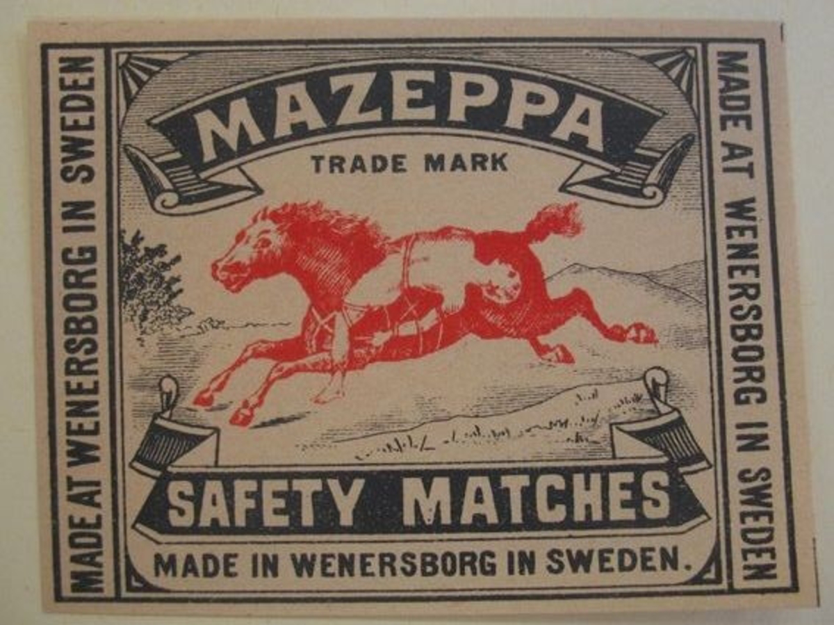 Etiketten tillhör en samling insatta i ett album med 478 st. tändsticksetiketter, Huvudsakligen från Vänersborgs Tändsticksfabrik, vilken hade tillverkning åren 1848-1932.

11 st av etiketterna härrör från Ellbo Tändsticksfabrik, Lilla Edet, med tillverkning åren 1867 -1895.

Säljaren av etiketterna har varit samlare och har ingen direkt anknytning till tändsticksfabrikerna. Länsmuseet inköpte etiketterna då de utgör ett intressant källmaterial till vetskap om en för länet och landet viktig industri. I köpet ingick även tre askar, där en var fylld med tändstickor och en annan saknade etikett.
