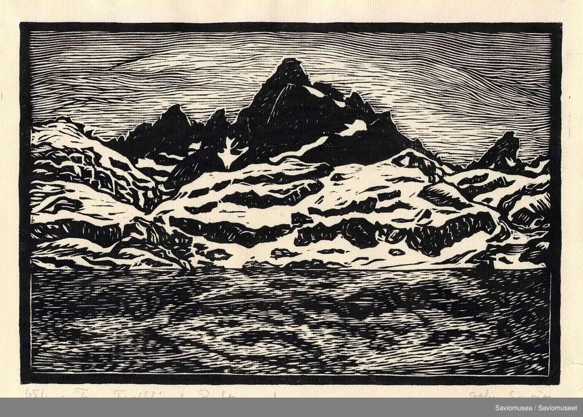 Landskapsmotiv fra Trollfjord i Nordland