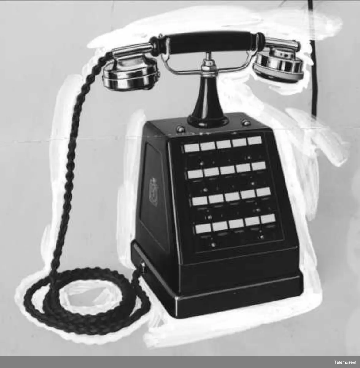 Telefonapparater EB lokalapparat med 20 linjer og batterioppringing kat.nr. 3304/3309