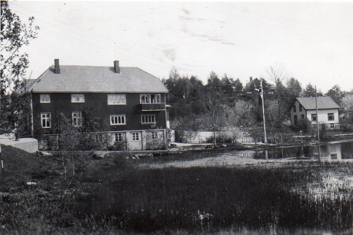 Handelsgården til Sina og Lars Momrak Haugann, Heistad, Telemark, rundt 1929