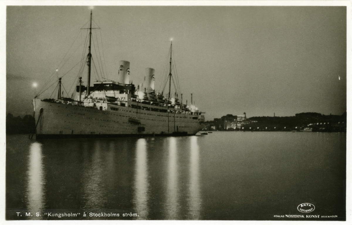 T.M.S. "Kungsholm" å Stockholms ström. Förlag Nordisk Konst Stockholm
Album 6. foto nr ej angivet