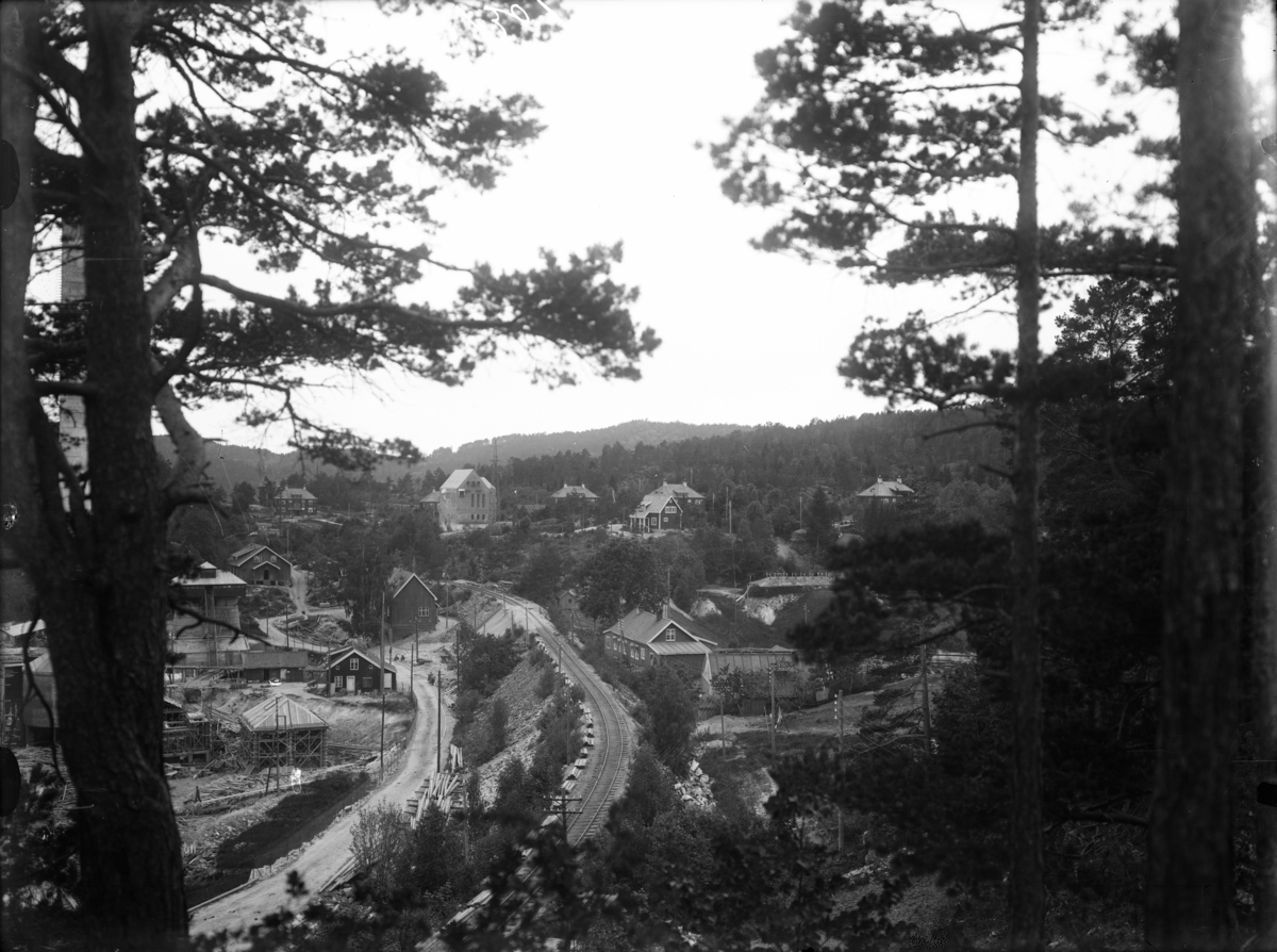 Industriområde. Dalen Portland Cementfabrikk.