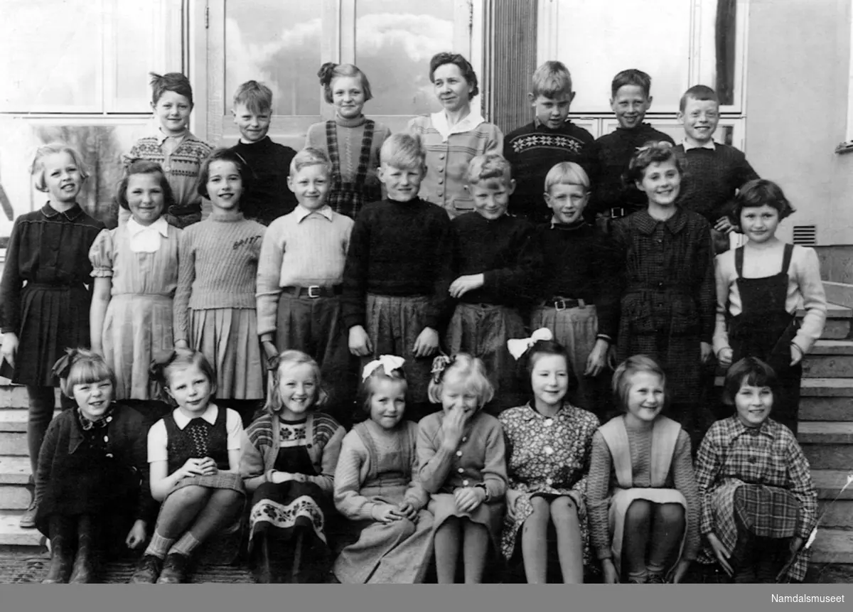 Klasse 3d, Namsos Folkeskole, Juni 1951.